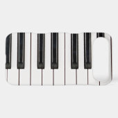 Black and White Piano Keyboard Case Cover (Back (Horizontal))