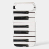Black and White Piano Keyboard Case Cover (Back)