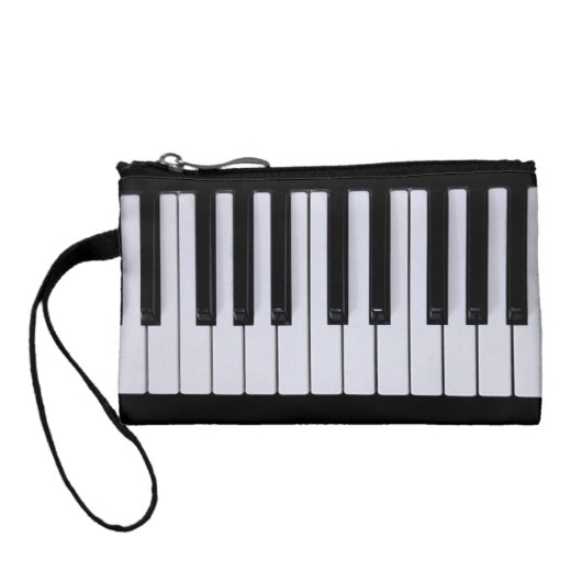 Black and White Piano Keys Clutch (Back)