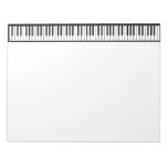 Black And White Piano Keys Personalize Notepad at Zazzle