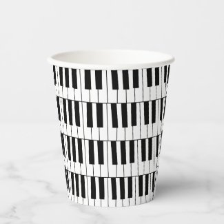 Black and White Piano Keys Pianist Musician Party