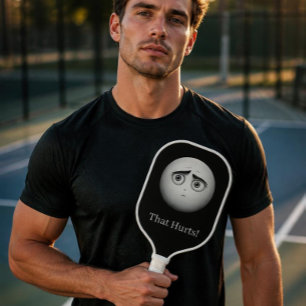 Black and White Pickleball Paddle