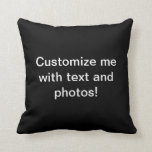 Black and White Pillow<br><div class="desc">Custom black and white pillow</div>