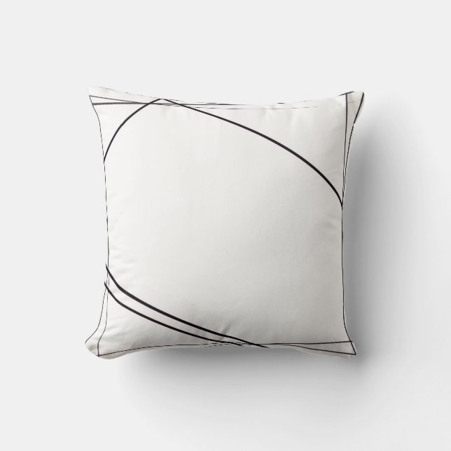 Black And White Pillow (Front)