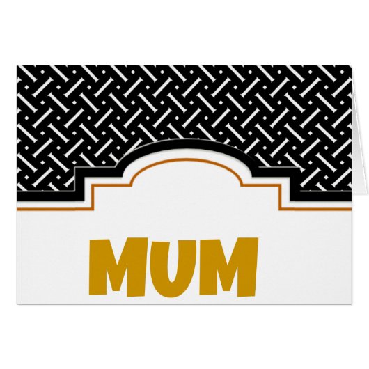 Black And White Plaid Cards (Front Horizontal)