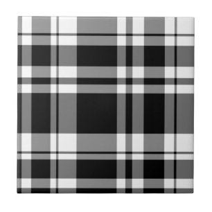 Black and White Plaid Tile