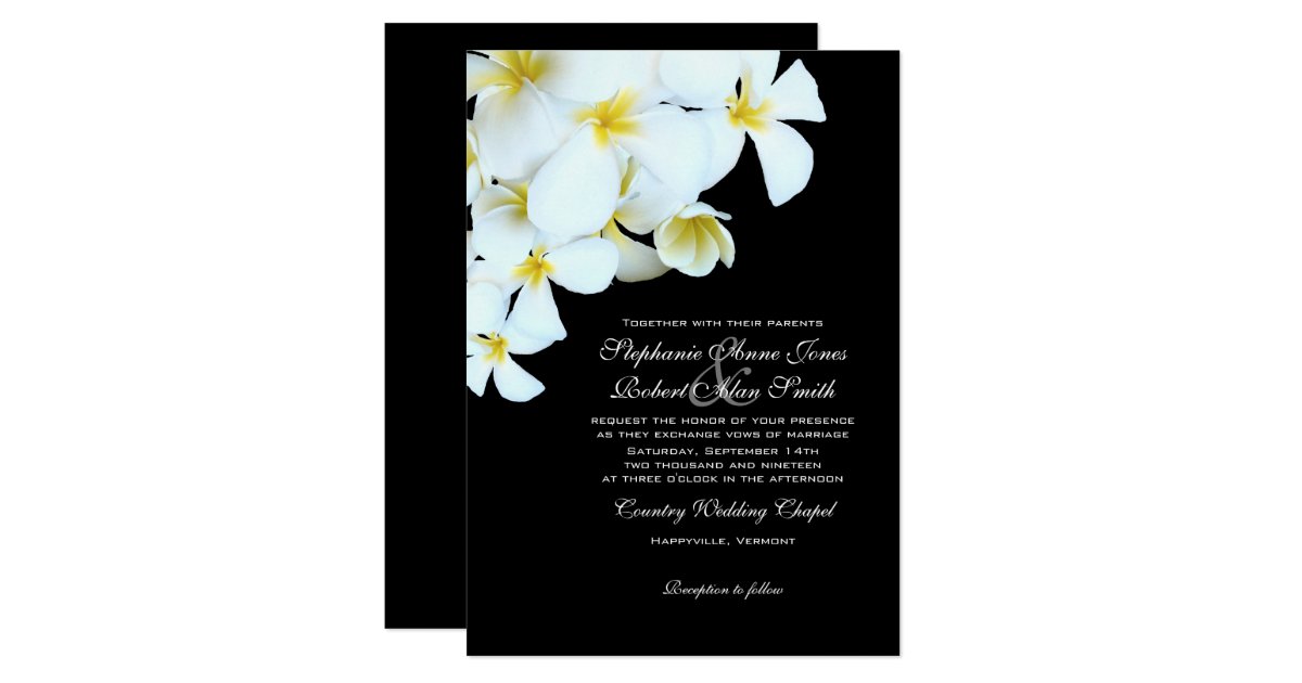 Black And White Beach Wedding Invitations 4