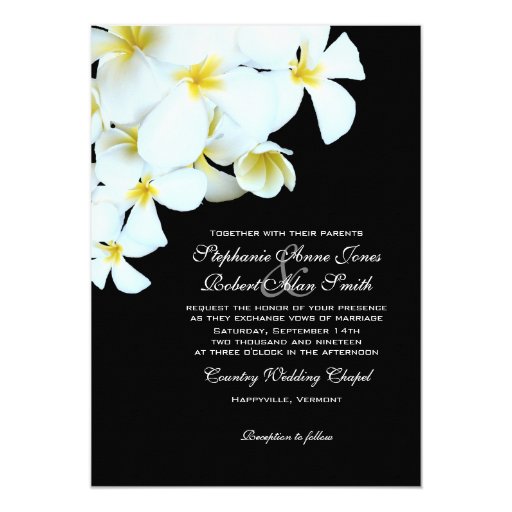 Black And White Beach Wedding Invitations 2