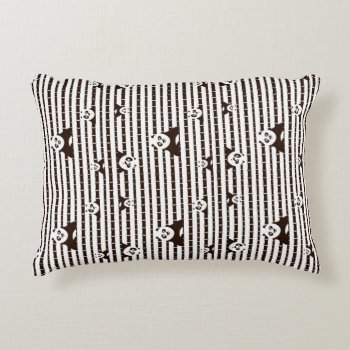Black And White Po Pattern Decorative Pillow by kungfupanda at Zazzle
