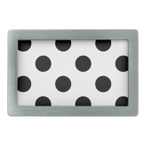 Black and White Polka Dot Belt Buckle