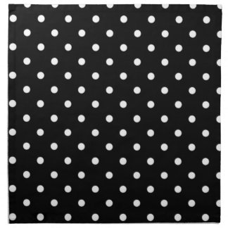Black And White Polka Dot Cloth Napkin