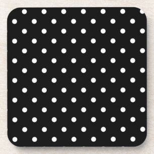 Black And White Polka Dot Coaster