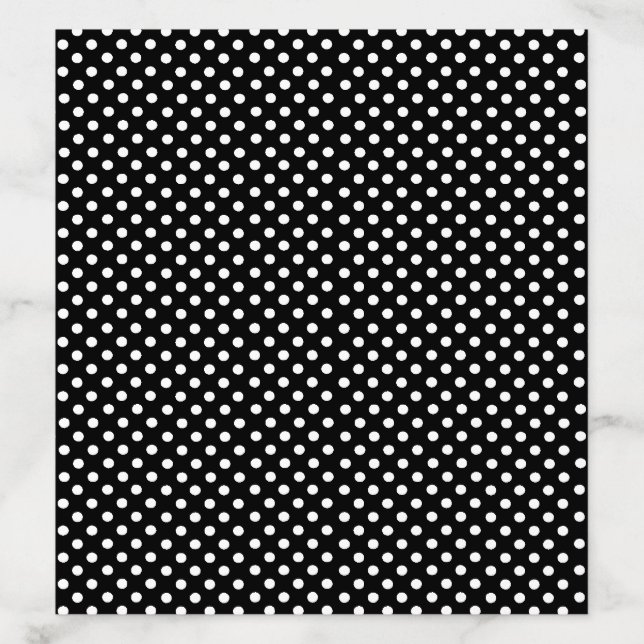 Black and White Polka Dot Envelope Liner (Design)