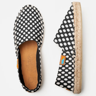 Black and White Polka Dot Espadrilles