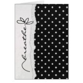 black and white polka dot flower (Front)