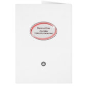 black and white polka dot flower cards (Back)