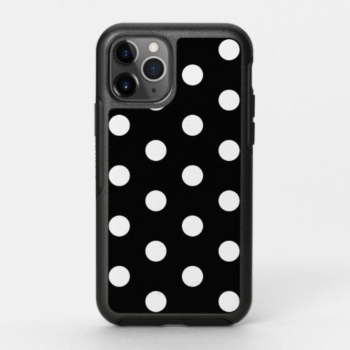 Black and White Polka Dot iPhone Case Otter Box