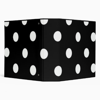 Black And White Polka Dot Keepsake Binder