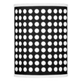 Black And White Polka Dot Lamp Shade (Front)