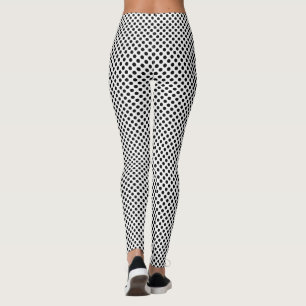 Black and White Polka Dot Leggings