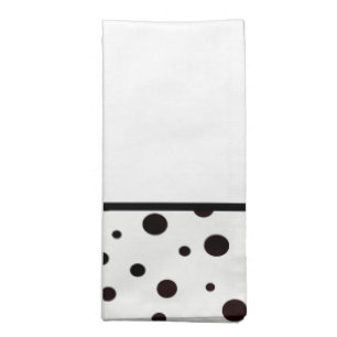 Black and White Polka Dot Napkin Set