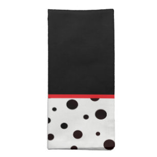 Black and White Polka Dot Napkin Set