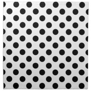 Black and White Polka Dot Napkins