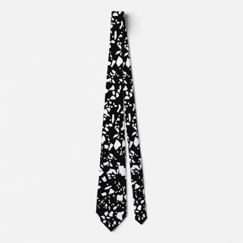 Black And White Polka Dot Neck Tie