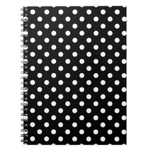 Black and White Polka Dot Notebook