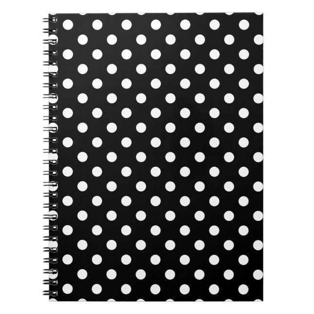 Black and White Polka Dot Notebook (Front)