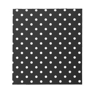 Black And White Polka Dot Notepad