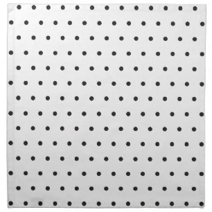 Black and White Polka Dot Pattern – Classic Minima Cloth Napkin