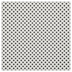 Black and White Polka Dot Pattern Fabric