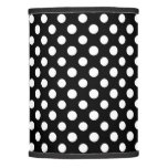 Black and White Polka Dot Pattern Lamp Shade