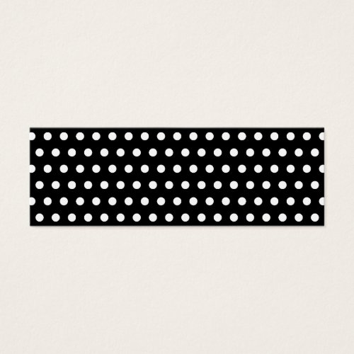 Black and White Polka Dot Pattern. Spotty. Business Card