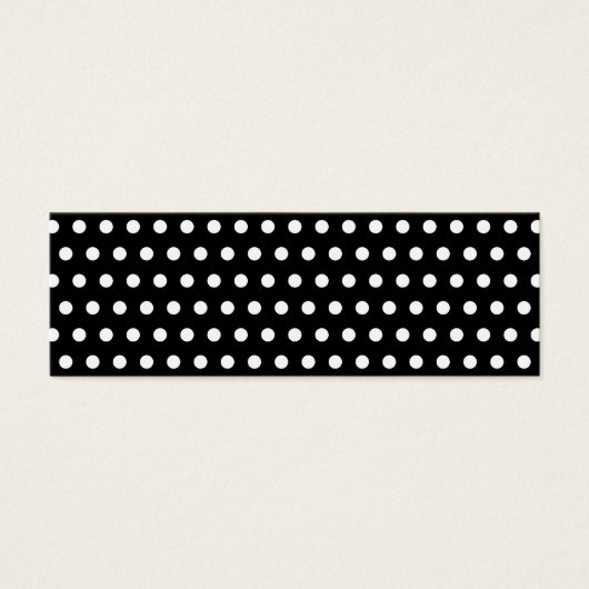 Black and White Polka Dot Pattern. Spotty. (Front)