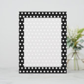 Black and White Polka Dot Pattern. Spotty. (Standing Front)