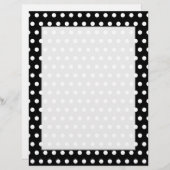 Black and White Polka Dot Pattern. Spotty. (Front/Back)