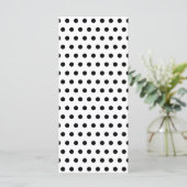 Black and White Polka Dot Pattern. Spotty. (Standing Front)