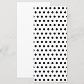 Black and White Polka Dot Pattern. Spotty. (Front/Back)