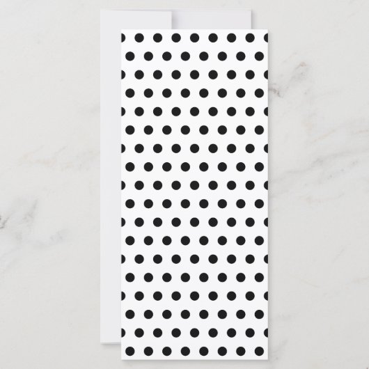 Black and White Polka Dot Pattern. Spotty. (Front)