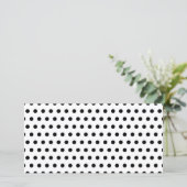 Black and White Polka Dot Pattern. Spotty. (Standing Front)