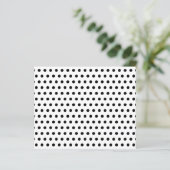 Black and White Polka Dot Pattern. Spotty. (Standing Front)