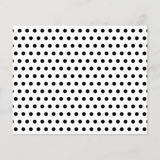 Black and White Polka Dot Pattern. Spotty. (Front)