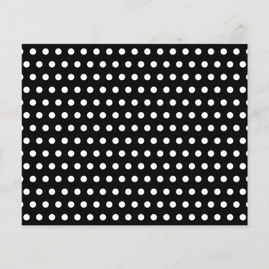 Black and White Polka Dot Pattern. Spotty. (Front)