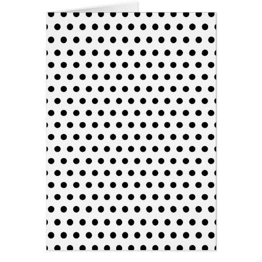 Black and White Polka Dot Pattern. Spotty. Cards (Front)
