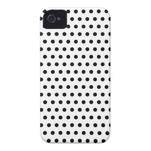 Black and White Polka Dot Pattern. Spotty. Case-Mate iPhone 4 Case | Zazzle