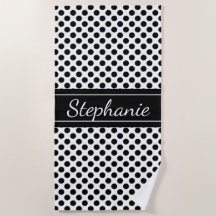 Black and White Polka Dot Personalized