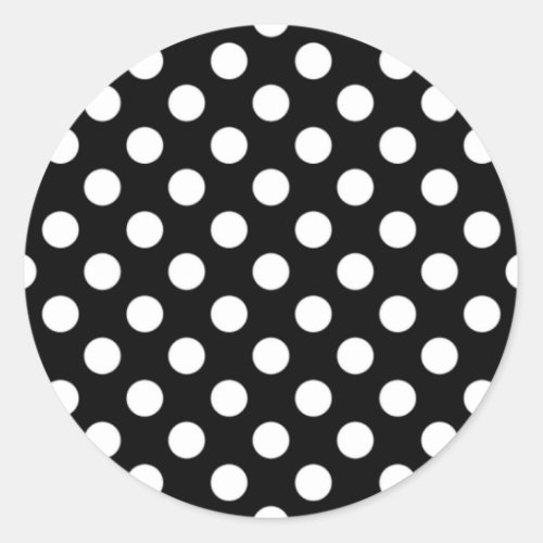 Black and White Polka Dot Sticker