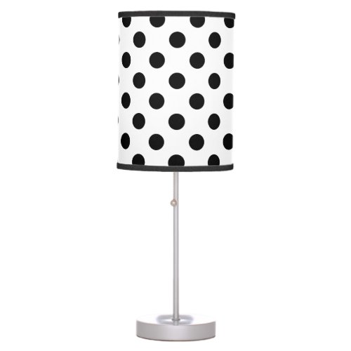 Black and White Polka Dot Table Lamp